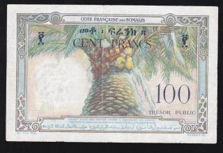 DJIBOUTI - - - - - - 100 FRANCS 1952 - - - - - - TRESOR PUBLIC - - - - - VF - - - - 2