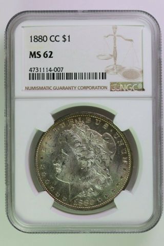 1880 Cc Morgan Dollar Ngc Ms 62
