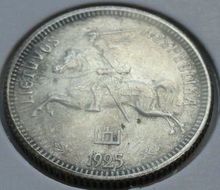 1 Litas Lithuania 1925 Silver 4