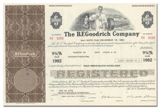 B.  F.  Goodrich Company Bond Certificate