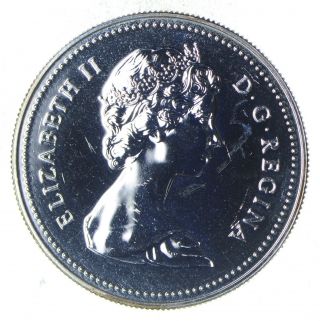 1980 Canada Proof Silver Dollar Coin.  500 Silver 50 In Cap 271
