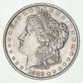 Au/unc - 1882 - O Morgan Silver Dollar $1.  00 431
