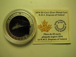 2014 Proof 50 Cents Lost Ships 1 - Rms Empress Ireland Canada Coin&coa Only Fifty