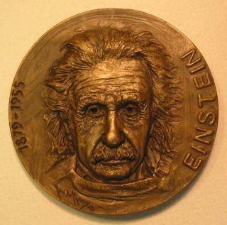Physics Theoretical Physicist Albert Einstein / Bronze Medal By José De Moura