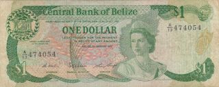 1 Dollar Fine Banknote From Belize 1982 Pick - 43