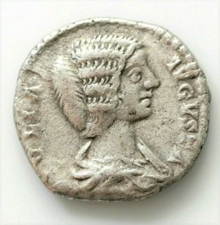 Julia Domna,  Wife Of Sept.  Severus,  D.  217 Ad 2.  66gr17mm.  Ar Denarius Of Rome