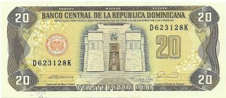 Dominican Republic 20 Pesos Oro 1990 P133 Unc
