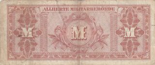 20 MARK FINE BANKNOTE FROM ALLIED MILITARY IN GERMANY 1944 PICK - 195 2