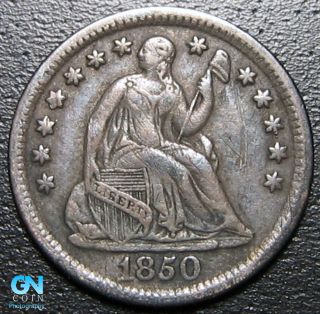 1850 P Seated Half Dime - - Make Us An Offer G9557