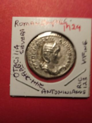 roman empire otacilia severa 244 - 249a.  d.  v.  fine antoninianus ric123 3