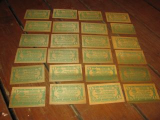 24 Pc One Wooden Nickel 1 Cent 1952 Rockford Illinois The Forest City Centennial