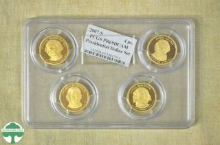 2007 - S Presidential Dollar Set - Pcgs Slabbed - Pr69 Dcam - 4 Coins