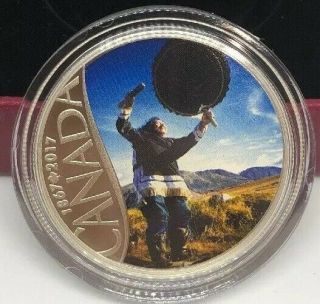 2017 $10 Fine Silver Coin Canada’s 150th - Drum Dancing.  Royal Canadian