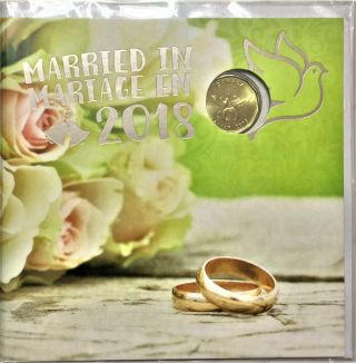 Married In 2018 - Rcm Wedding Gift Set - 5 - Coin Set With Special $1 35513