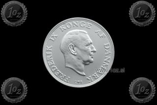 DENMARK 2 KRONER 1958 (MARGARETHE ' s BIRTHDAY) SILVER Commem.  Coin (KM 845) aUNC 2