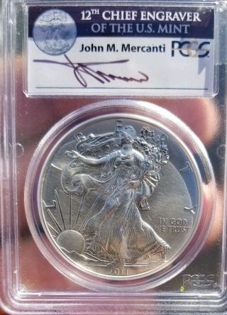 2011 - S First Strike 25th Anniversary Set Uncirculated Silver Eagle Pcgs Ms69