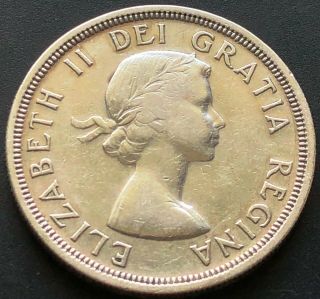 1954 Canada Silver $1 Dollar Coin - 2