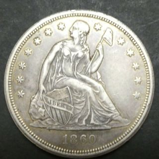 1860 - O $1 Seated Liberty Dollar