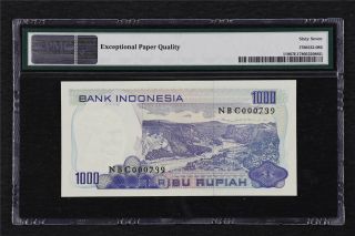 1980 Indonesia Bank Indonesia 1000 Rupiah Pick 119 PMG 67 EPQ Gem UNC 2