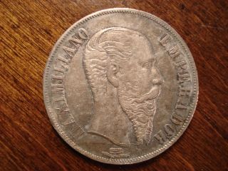 1866 Mexico Peso Luster And Toning