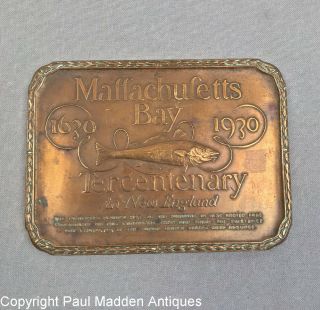 1630 - 1930 Maffachufetts Bay Tercentenary Medal,  Robbins Co. ,  Attleboro