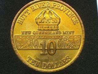 1991 - 1995 Hutt River Province Australia $10 Coin World War 2