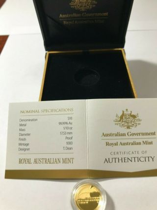 Year 2017 Centenary Of The Trans - Australia Railway,  $10 Gold Coin, .  1000pcs