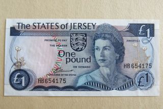The States Of Jersey One Pound £1 Banknote 1976 Circulated