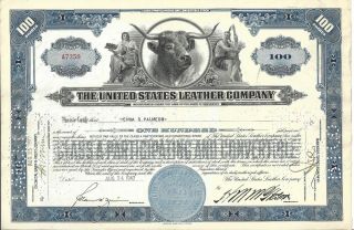 The United States Leather Company.  1942 Stock Certificate