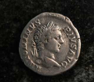 Roman Ar Denarius Caracalla 198 To 217 Ad
