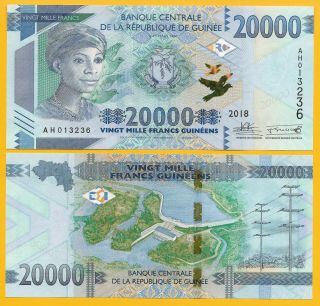 Guinea 20000 (20,  000) Francs P - 50 2018 (2019) Unc Banknote