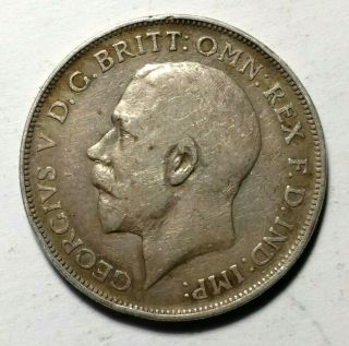 1912 Florin - Great Britain,  92.  5 Silver | 28.  3mm 11g,  VF, 2