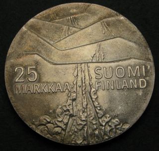 Finland 25 Markkaa 1978 K N - Silver - Winter Games In Lahti - Xf - 2717