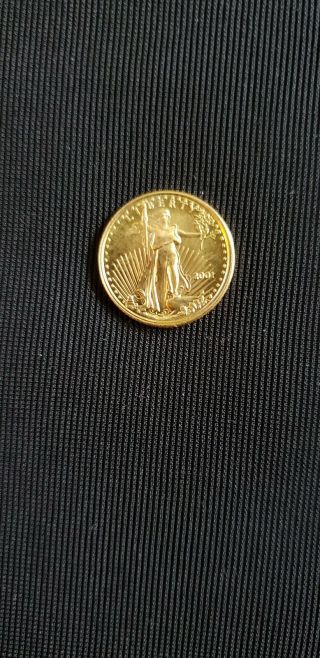 Gold $5.  00 1/10 Ounce U.  S.  Liberty