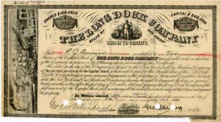 1929 Long Dock Co Stock Certificate