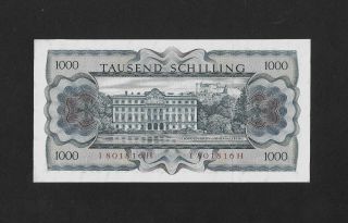 Ef,  1000 Schillings 1966 Austria