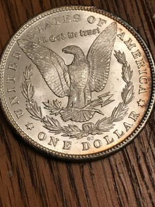 1880 - CC Morgan Silver Dollar Coin Carson City $1 Ungraded - Uncirculated 11