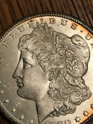 1880 - Cc Morgan Silver Dollar Coin Carson City $1 Ungraded - Uncirculated