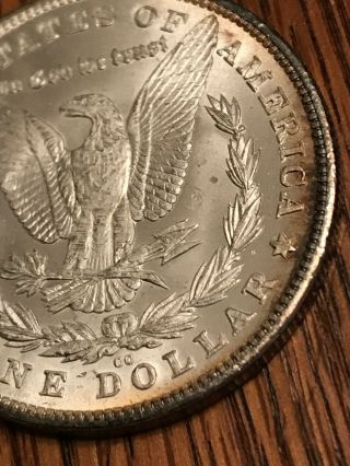 1880 - CC Morgan Silver Dollar Coin Carson City $1 Ungraded - Uncirculated 2