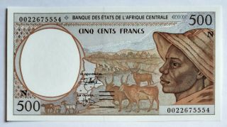 Central African States/n Equatorial Guinea - 500 F - 2000 - Sn 0022675554 - P.  501ng,  Unc