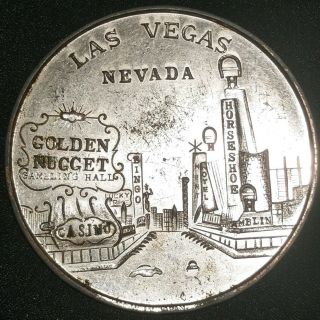 1922 Las Vegas Nevada Golden Nugget Horseshoe Casino Hotel Coin Medal Token