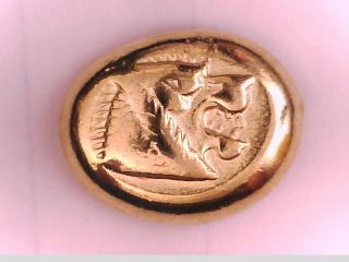 Greek Asia Minor Lydia King Alyattes Kroisos 24k Gold Plated Miletos Hecte Coin