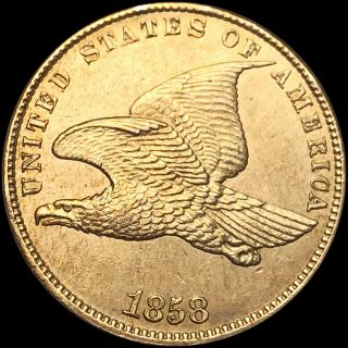 1858 Flying Eagle Cent Nicely Uncirculated Full Eagle Copper Coin