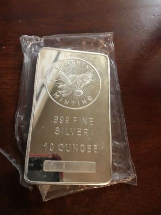 Silver 10 Oz Sunshine Minting Bar