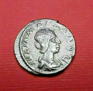 Roman Imperial Silver Denarius Of Julia Maesa Sister Of Julia Domna Died C.  225ad