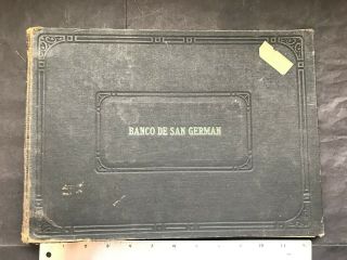 Puerto Rico 1950 - 60 Banco De San German Libreta Cheques Finca Toa Baja S Morales