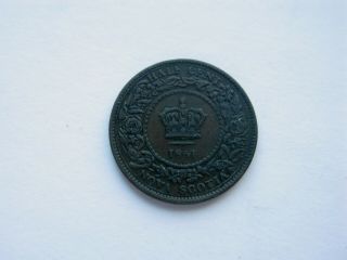1861 Nova Scotia Half Cent 3