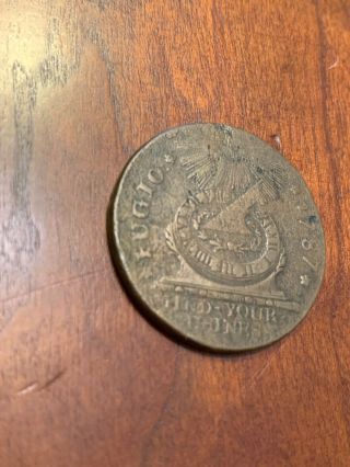 1787 Fugio Cent United States Colonial Copper Coin 2