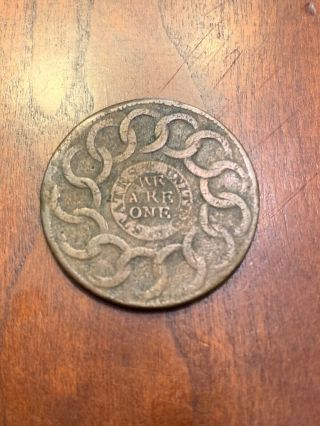 1787 Fugio Cent United States Colonial Copper Coin 4
