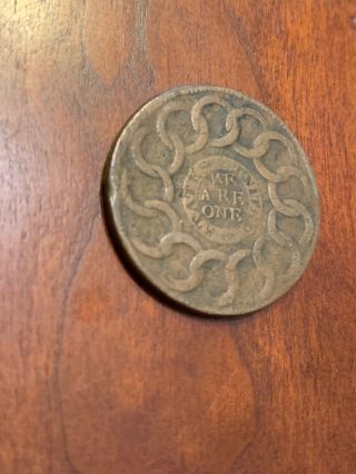 1787 Fugio Cent United States Colonial Copper Coin 5